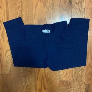 Booty by Brabants Cropped Croco Navy Legging